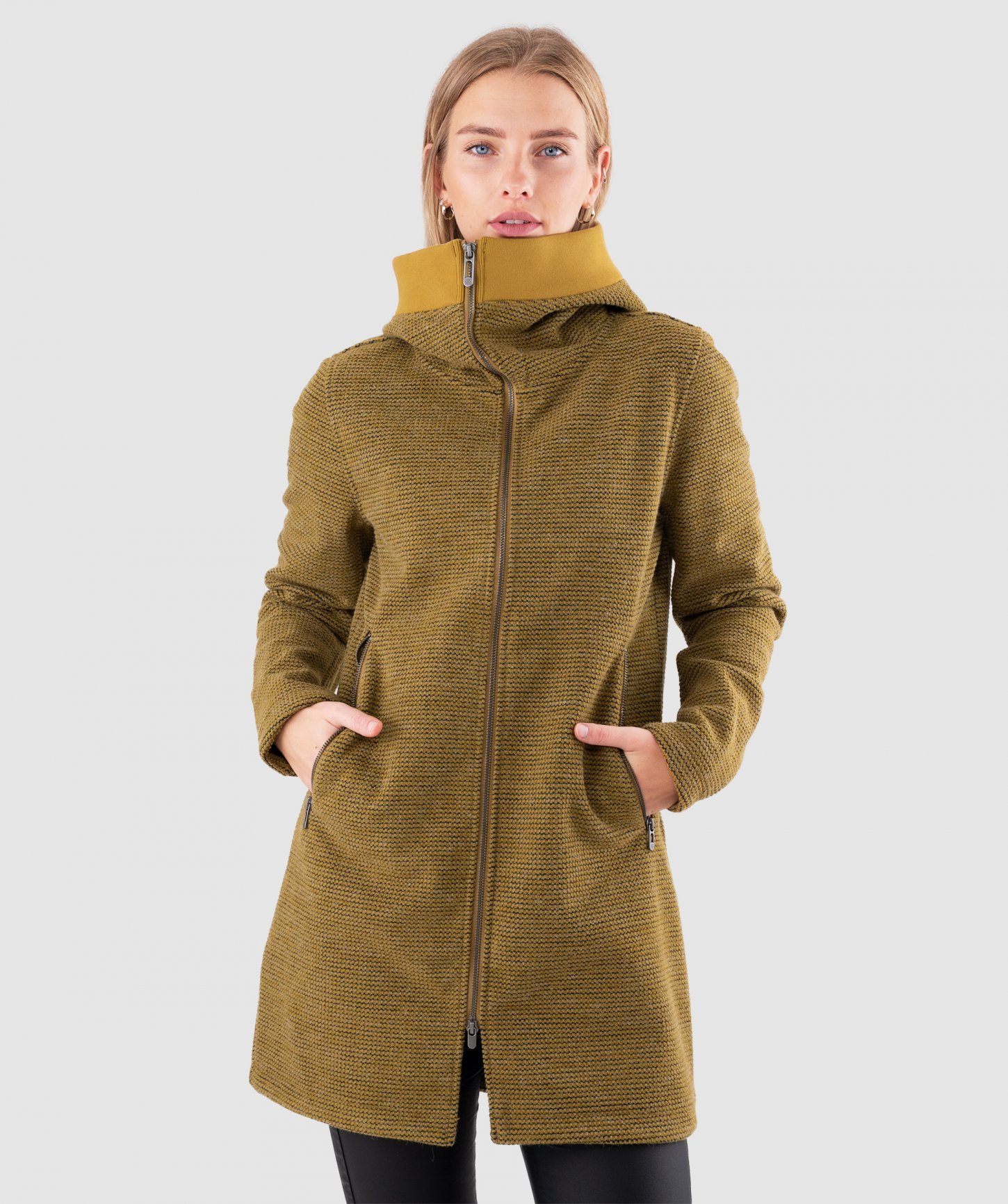 Woolshellový kabát Rajala  Buckthorn Brown
