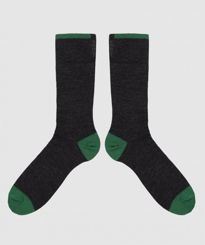Merino ponožky Taupo  Basilico