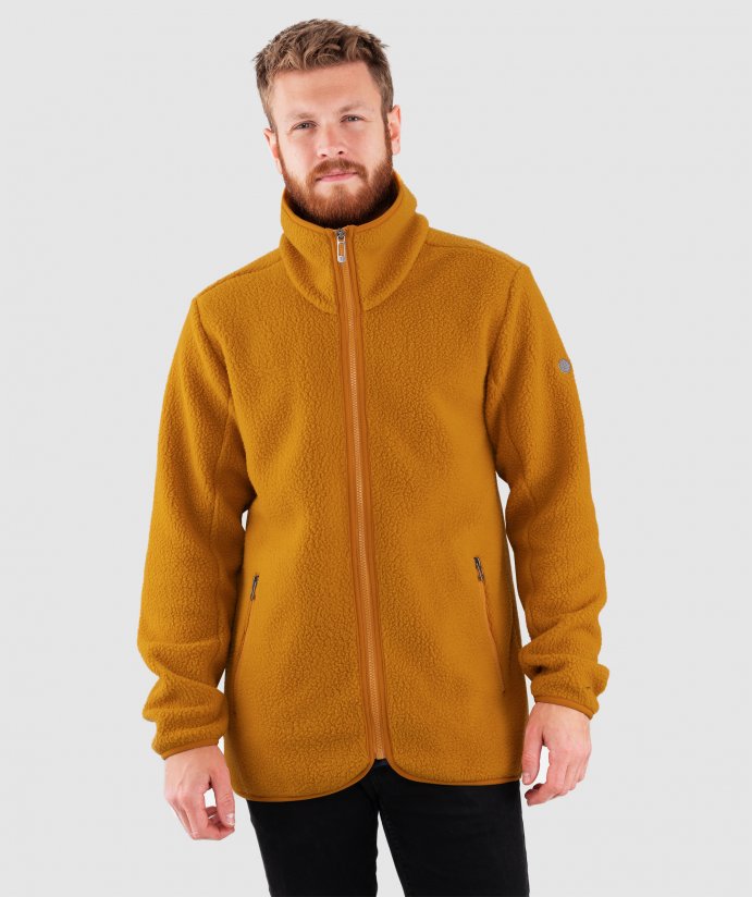 Pile Fleece Mikina Anngat  Buckthorn Brown