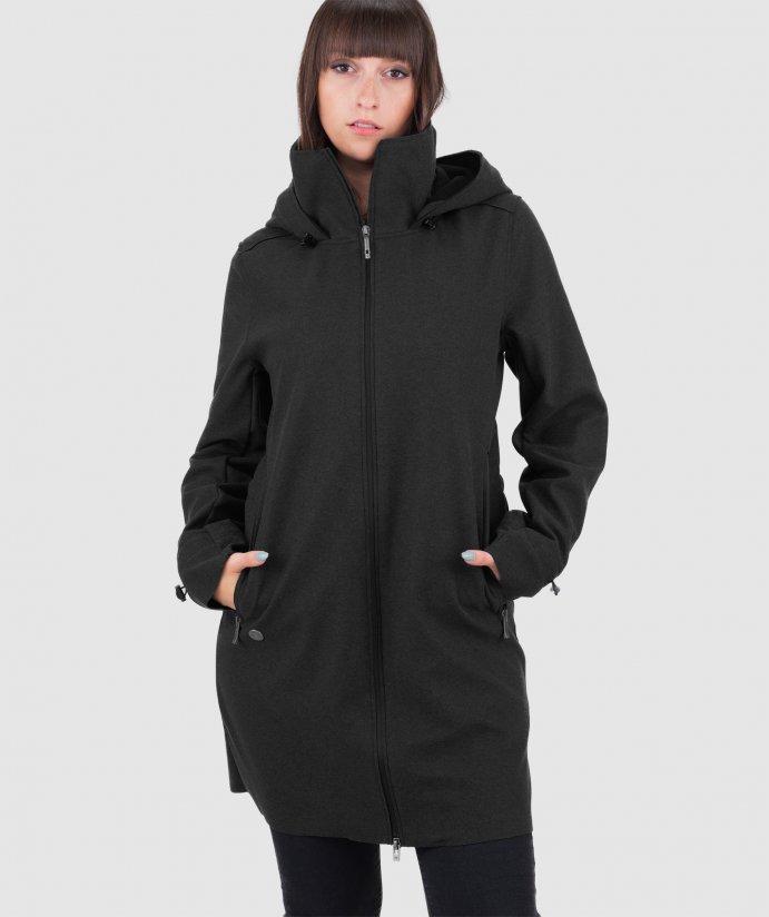 Woolshellová parka Philo  Black Beauty