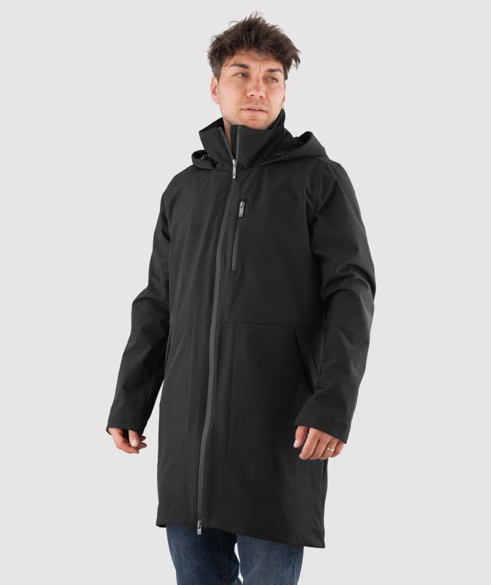 Softshellová parka Ede  Black Beauty