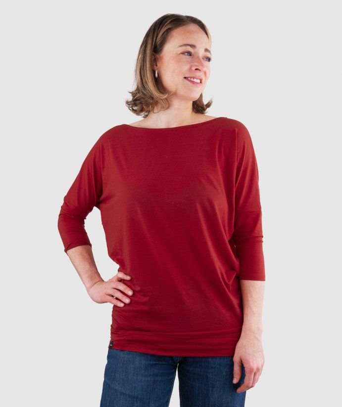 Merino triko Kerikeri  Chili Pepper