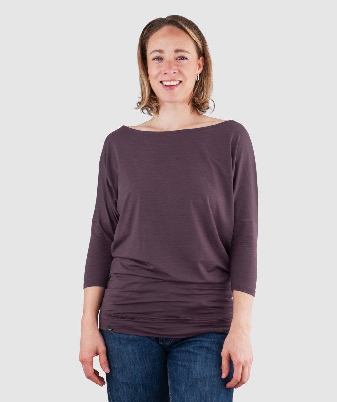 Merino triko Kerikeri  Plum Wine