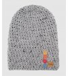 Čepice Grey Button Beanie