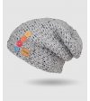 Čepice Grey Button Beanie